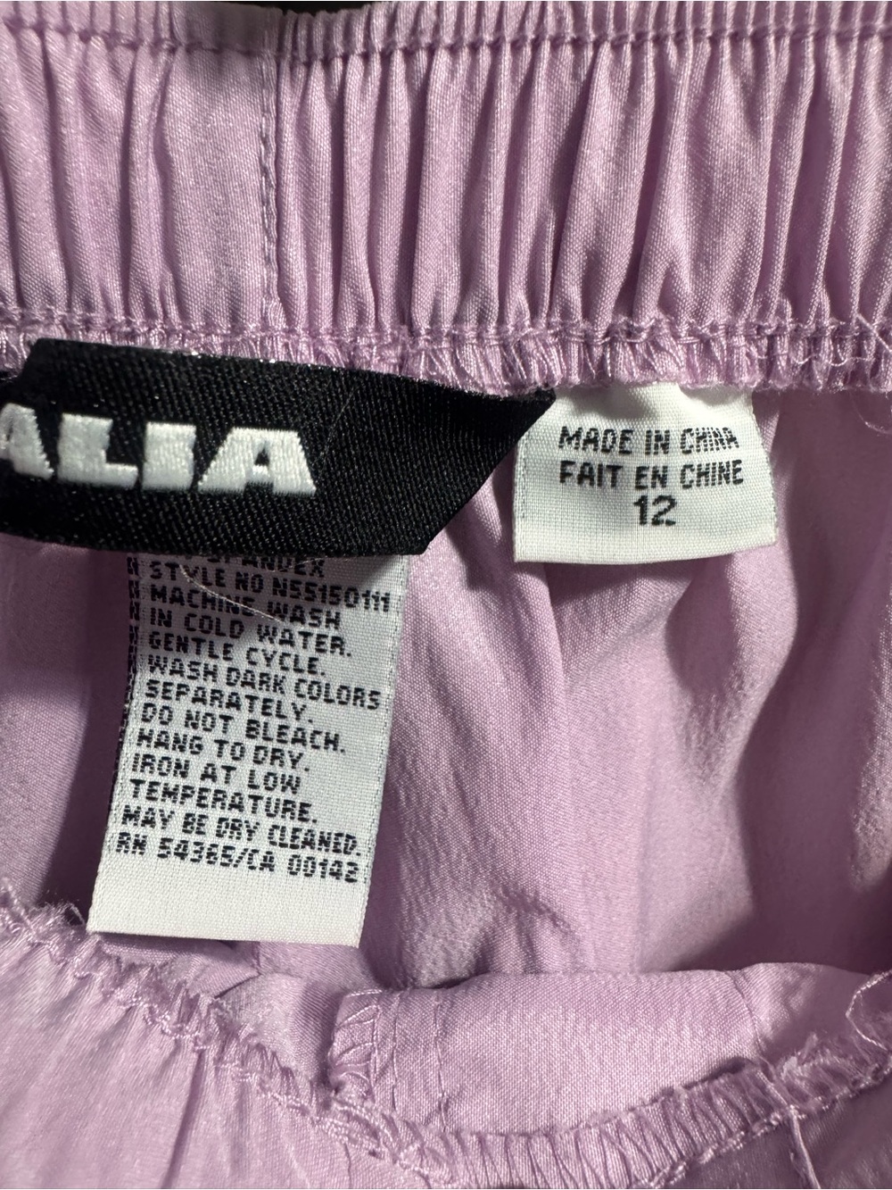 3/$25 Weekend Special! Vintage ALIA 2pc Light Purple Tracksuit set Size 10 Elast - Picture 3 of 9